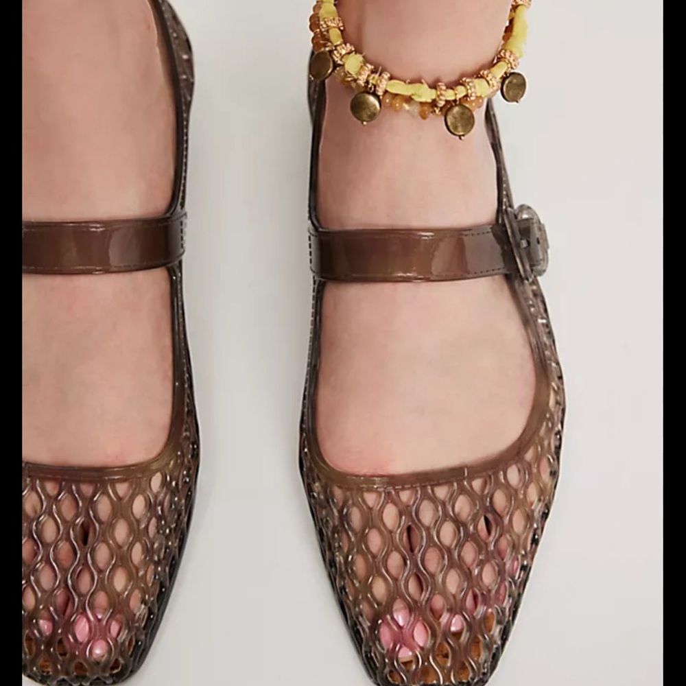 SOLD 
Sam Edelman Black Jelly Mary Jane Michaela Flats NWOT